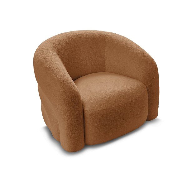 Oranžs grozāms atpūtas krēsls no buklē auduma Elina – Bobochic Paris-image-4