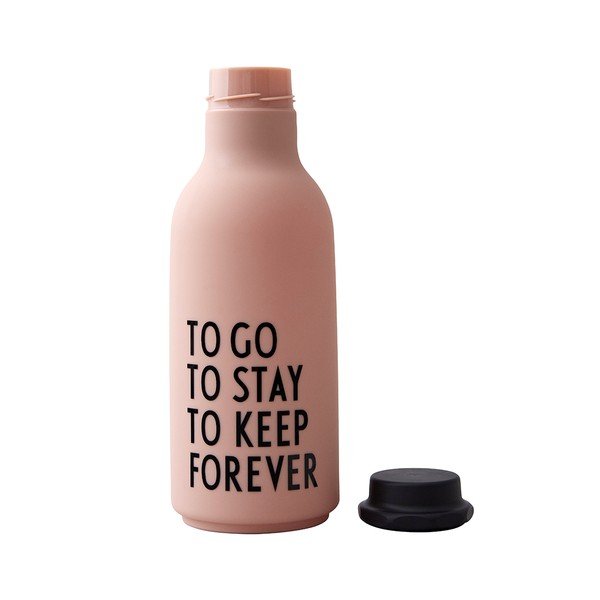 Rozā ūdens pudele Design Letters Forever, 500 ml-image-2