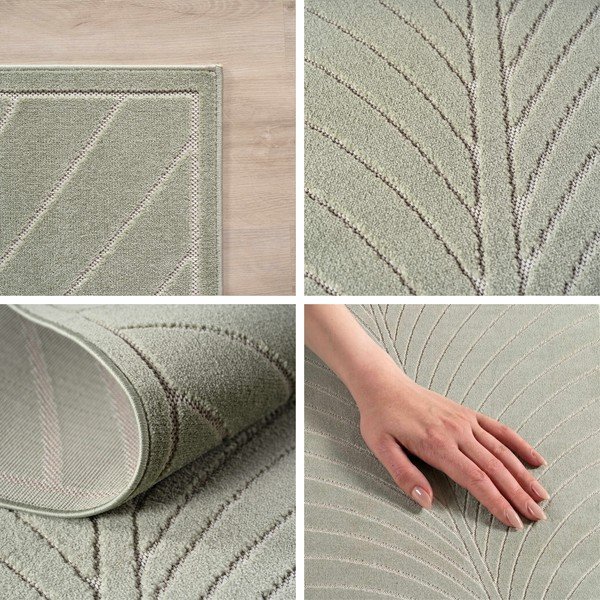 Zaļš iekštelpu un āra celiņa paklājs 80x250 cm Nova 1204 – Ayyildiz Carpets-image-2