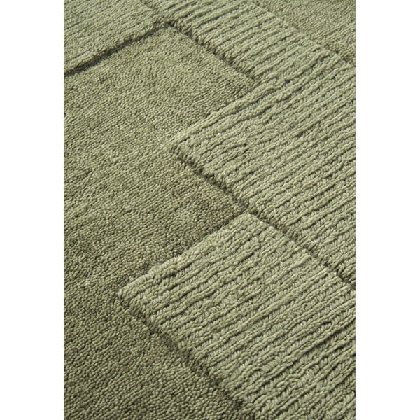 Zaļš ar rokām darināts vilnas paklājs 80x150 cm Wilhelmine – Villeroy&Boch-image-4