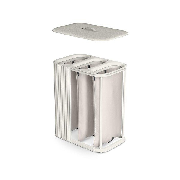 Bēšs bambusa veļas grozs 3x30 l Tota Trio Luxe – Joseph Joseph-image-1