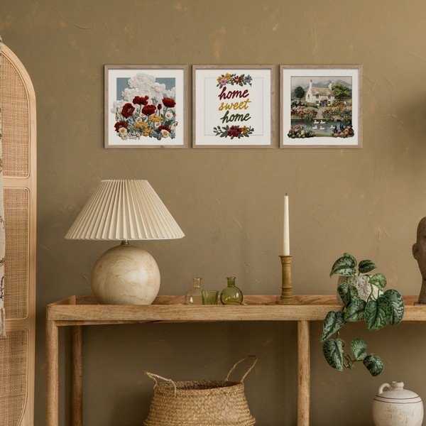 Gleznas (3 gab.) 30x30 cm Sweet Home – Styler-image-1