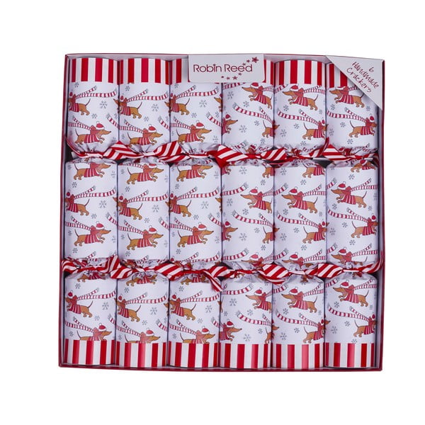 Ziemassvētku pārsteiguma konfektes (6 gab.) Racing Sausage Dog – Robin Reed