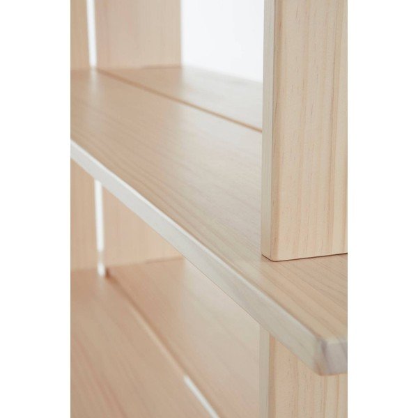 Dabīga toņa priedes masīvkoka plaukts 140x180x40 cm Tottori – Jotex-image-4