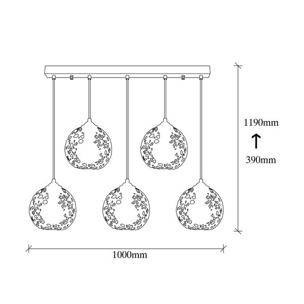 Melna piekaramā lampa ø 17 cm Fellini – Opviq lights-image-4
