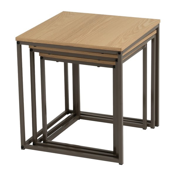 Sānu galdiņi (3 gab.) 40x40 cm – Casa Selección-image-1