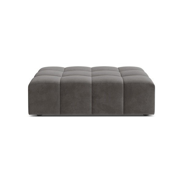 Pelēks samta kāju soliņš Chicago – Cosmopolitan Design