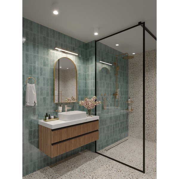 Melna LED sienas lampa Catania – GTV-image-1