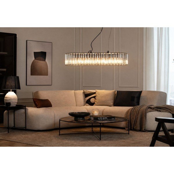 Metāla piekaramā lampa ar stikla abažūru Akiko – Premier Housewares-image-3