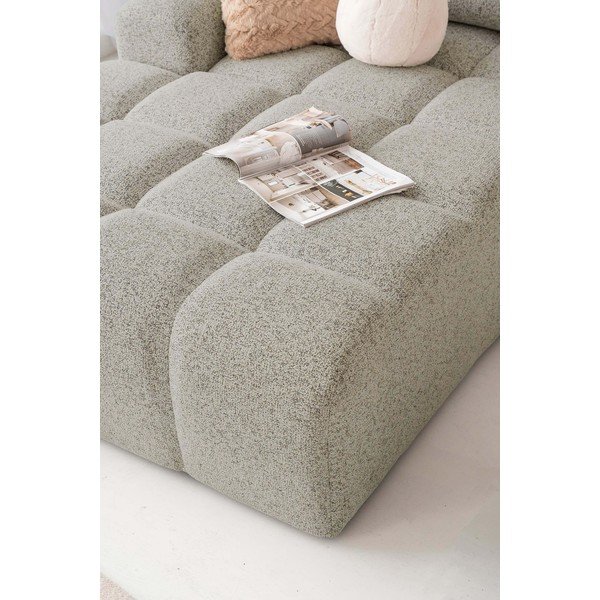 Gaiši brūns salokāms modulārais stūra dīvāns ar uzglabāšanas vietu (ar kreiso stūri) Lulu – Miuform-image-4