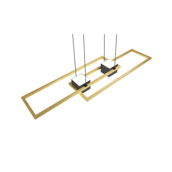 Melna/zelta krāsas LED piekaramā lampa ar tālvadību/ar regulējamu spilgtumu Albany – Trio-image-4