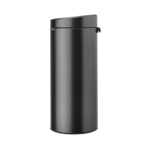 Tumši pelēka ar pieskārienu atverama tērauda atkritumu tvertne 30 l Touch Bin – Brabantia-image-3