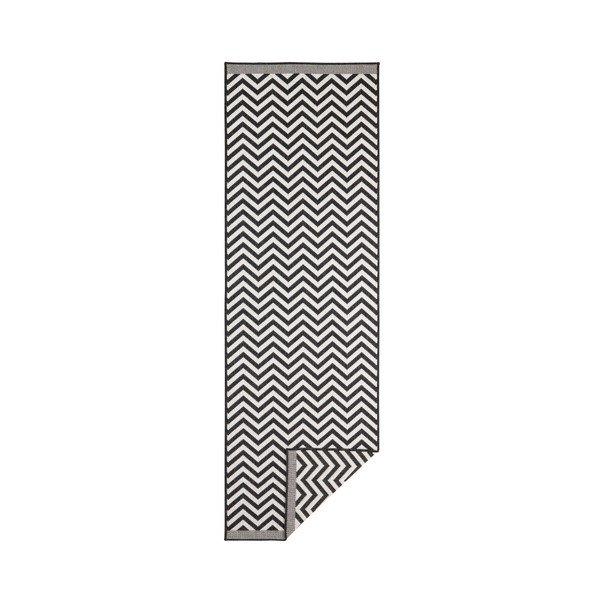 Melnas un krēmkrāsas divpusējais, ļoti izturīgs Bougari Twin Supreme Mismo, 80 x 350 cm