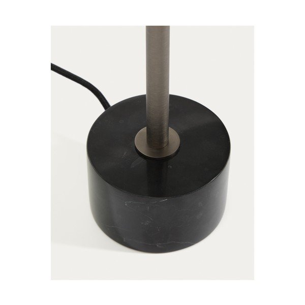 Melna metāla galda lampa (augstums 32,5 cm) Lynor – Kave Home-image-3