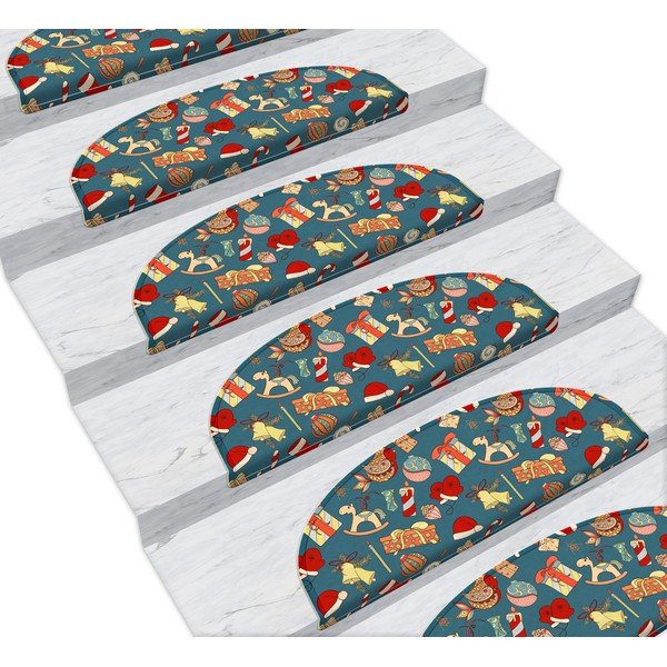 Zaļi kāpņu paklāji (16 gab.) 65x20 cm Christmas Gifts – Vitaus-image-1