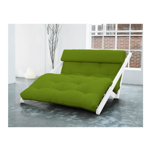 Karup Figo atpūtas krēsls, balts/ļima, 120 cm