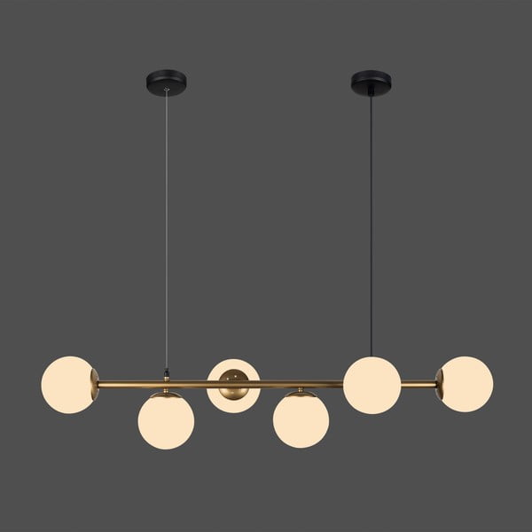 Piekarama lampa zelta krāsā Squid Lighting Owl, augstums 120 cm-image-1