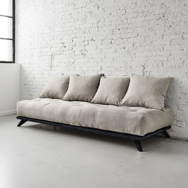 Dīvāns Senza Black/Light Grey