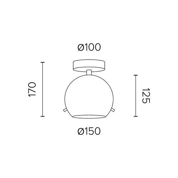 Balta griestu lampa Sotto Luce MYOO Matte, ø 15 cm-image-2