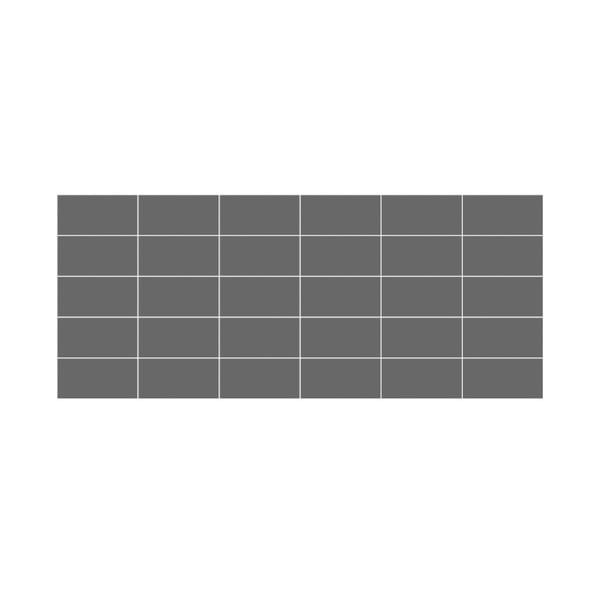 Uzlīmju komplekts flīzēm (30 gab.) 20x10 cm Subway Tiles Grey – Ambiance-image-2