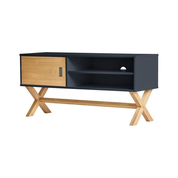 Antracīta pelēks TV galdiņš Marckeric Leidi, 110 x 52 cm-image-4