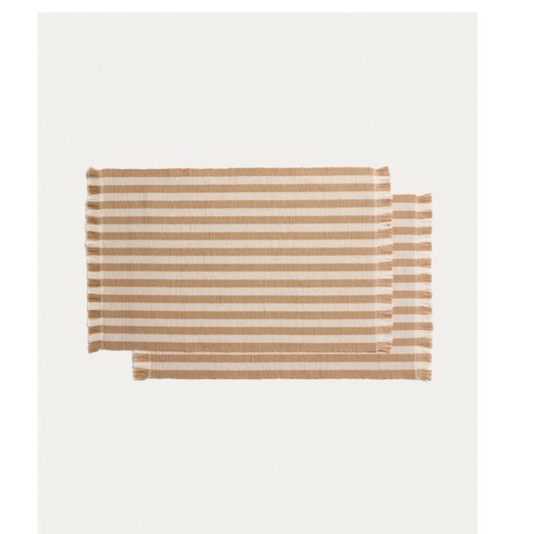 Tekstila/džutas galda paliktņi (2 gab.) 35x50 cm Daltan – Kave Home