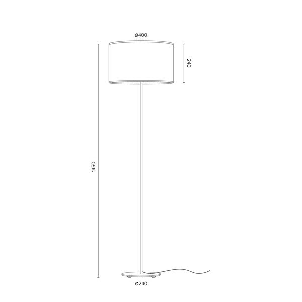 Melna vara stāvlampa Sotto Luce Mika, ⌀ 40 cm-image-1