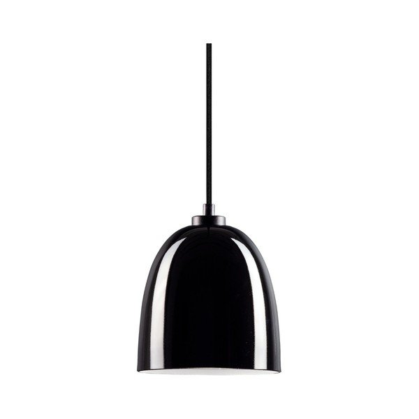 Melna spīdīga piekaramā lampa Sotto Luce Awa-image-1