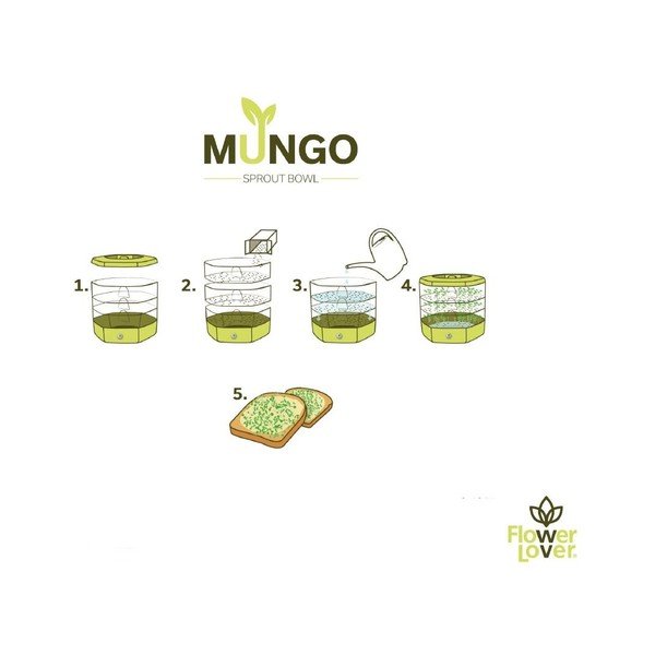 Plastmasas diedzēšanas trauks ø 17 cm Mungo – Flower Lover-image-2