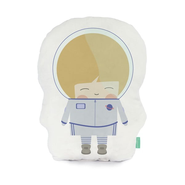 Spilvens no tīras kokvilnas Happynois Astronaut, 40 x 30 cm