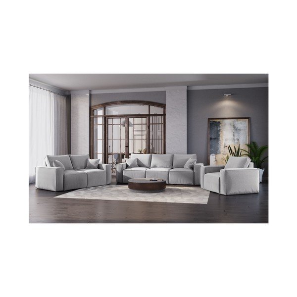 Gaiši pelēks dīvāns Cosmopolitan Design Miami, 180 cm-image-4