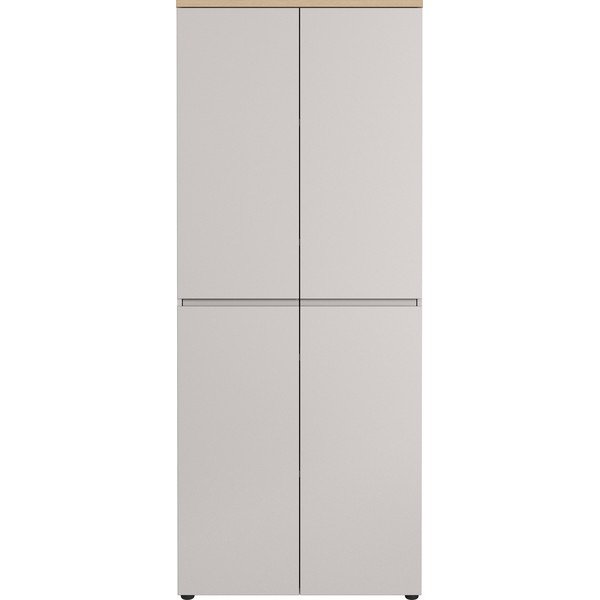 Krēmkrāsas matēta kumode 80x197x40 cm Lissabon – Germania-image-1