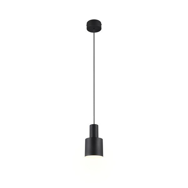 Melna piekaramā lampa ar metāla abažūru ø 12 cm Agudo – Trio-image-1