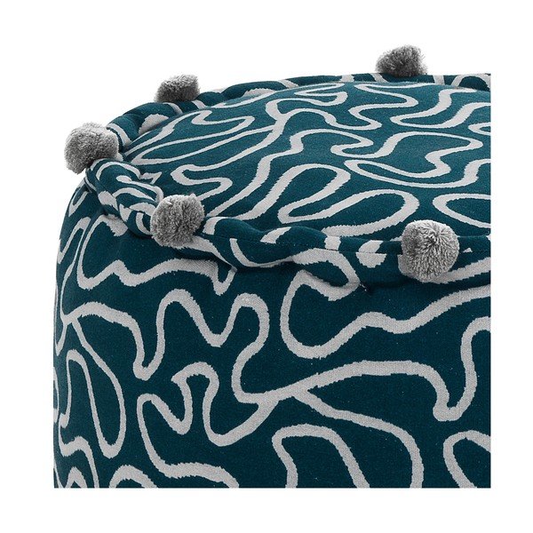 Tumši zils/gaiši pelēks pufs Tangle – Tomasucci-image-1