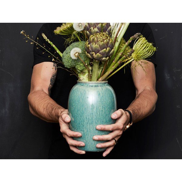 Zaļa akmensmasas vāze (augstums 20 cm) Gastro Green – Bitz-image-1