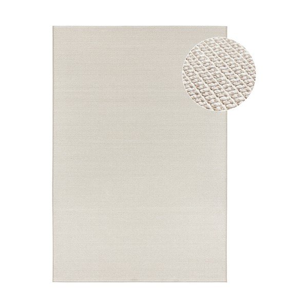 Krēmkrāsas un smilškrāsas āra paklājs Elle Decor Secret Millau, 140 x 200 cm