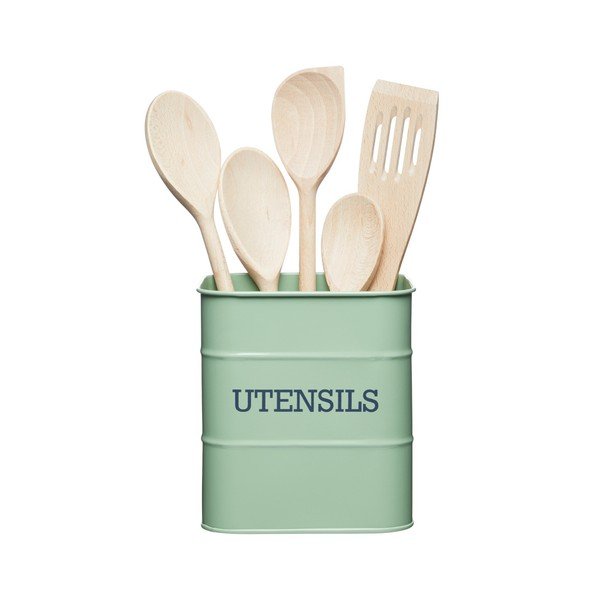 Zaļš virtuves instrumentu statīvs Kitchen Craft Nostalgia-image-1