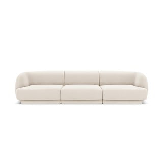 Smilškrāsas samta dīvāns 259 cm Miley – Micadoni Home
