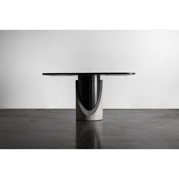 Ēdamgalds ar ozolkoka imitācijas virsmu 140x140 cm Sharp – Lyon Béton-image-1