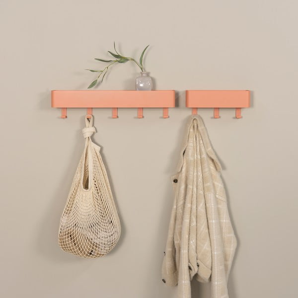 Lašrozā metāla sienas pakaramais ar plauktu 52 cm Dax Play – Spinder Design-image-1