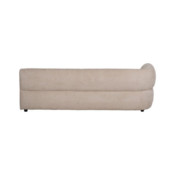 Bēšs dīvāns no šenila auduma ar kreiso stūri 199 cm Minimal – Ixia-image-3