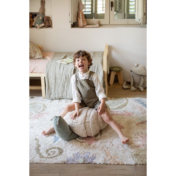 Gaiši zaļš/krēmkrāsas bērnu sēžammaiss Mr. Snail – Lorena Canals-image-4