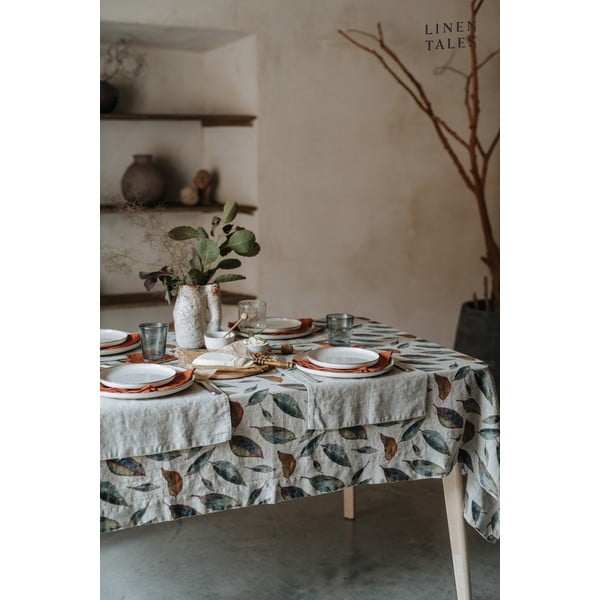 Lina galdauts 140x140 cm Golden Fall – Linen Tales-image-1