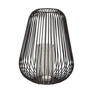 Melna laterna PT LIVING Lantern, augstums 30 cm
