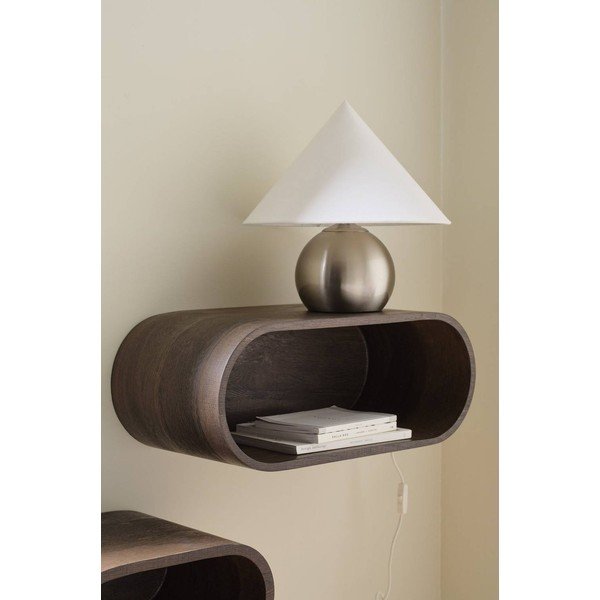 Brūns sienas plaukts no MDF 60 cm Positano – Ellos Home-image-1