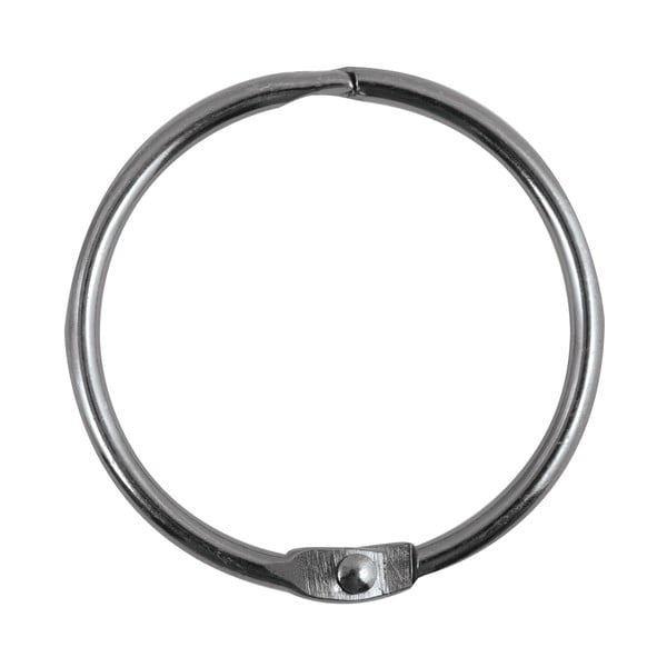 Matēti melni dušas aizkaru gredzeni (12 gab.) Ringo Small – Spirella-image-2