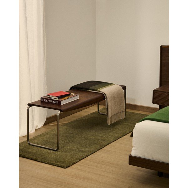 Zaļš celiņa paklājs 80x200 cm Empuries – Kave Home-image-1