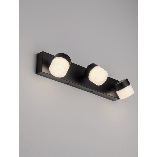 Matēti melna alumīnija LED sienas lampa Teko – Nova Luce-image-1