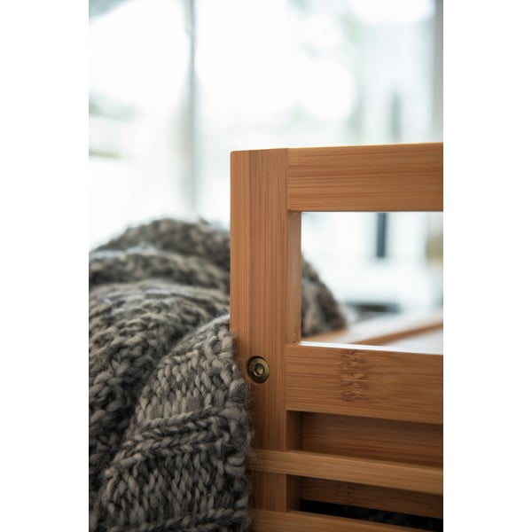 Pelēks/dabīga toņa bambusa zems vannas istabas skapis 40x56 cm Bahari – Wenko-image-2