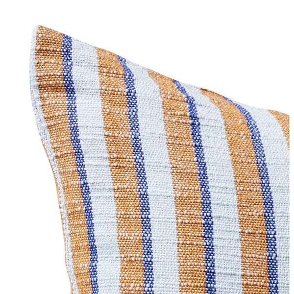 Zili brūns kokvilnas spilvens Hübsch Rita, 50 x 50 cm-image-2